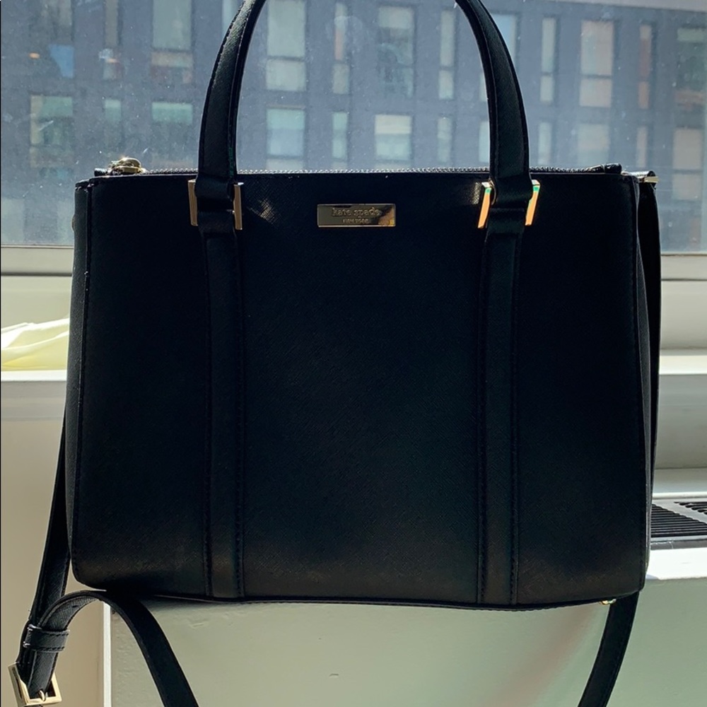 Kate Spade black cross-body bag